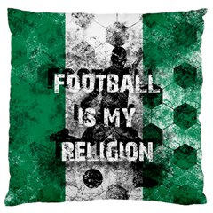 Football Is My Religion Standard Flano Cushion Case (one Side) by Valentinaart