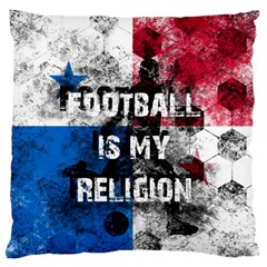 Football Is My Religion Standard Flano Cushion Case (two Sides) by Valentinaart