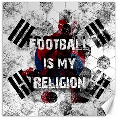 Football Is My Religion Canvas 16  X 16   by Valentinaart