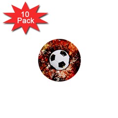 Football  1  Mini Buttons (10 Pack)  by Valentinaart