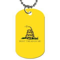 Gadsden Flag Don t Tread On Me Dog Tag (two Sides) by snek