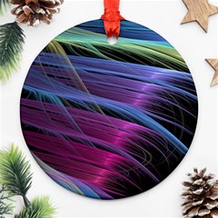 Abstract Satin Ornament (round) by Sapixe