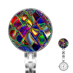 Abstract Digital Art Stainless Steel Nurses Watch by Sapixe