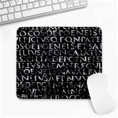 Antique Roman Typographic Pattern Large Mousepads by dflcprints