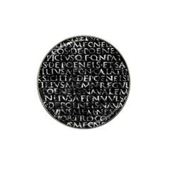 Antique Roman Typographic Pattern Hat Clip Ball Marker (10 Pack) by dflcprints