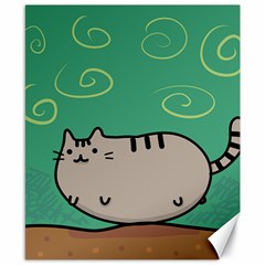 Fat Cat Canvas 8  X 10  by Sapixe