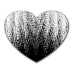 Feather Graphic Design Background Heart Mousepads by Sapixe