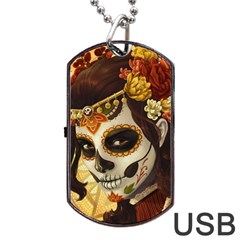 Fantasy Girl Art Dog Tag Usb Flash (one Side) by Sapixe