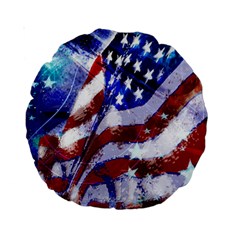 Flag Usa United States Of America Images Independence Day Standard 15  Premium Round Cushions by Sapixe