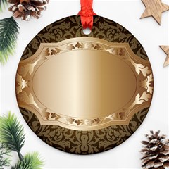 Floral Metal Pattern Ornament (round) by Sapixe