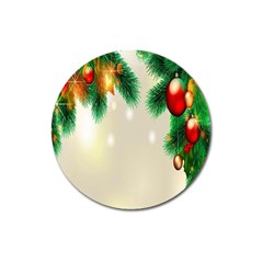 Ornament Christmast Pattern Magnet 3  (round) by Sapixe