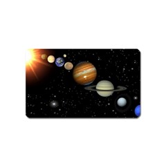 Outer Space Planets Solar System Magnet (name Card) by Sapixe