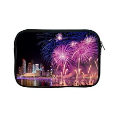 Singapore New Years Eve Holiday Fireworks City At Night Apple Ipad Mini Zipper Cases by Sapixe