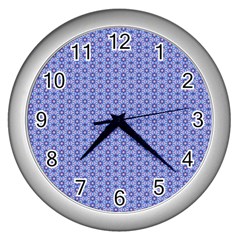 Delicate Tiles Wall Clocks (silver)  by jumpercat