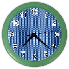 Star Flower Tiles Color Wall Clocks by jumpercat