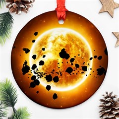 Sun Man Ornament (round) by Sapixe