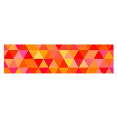 Triangle Tile Mosaic Pattern Satin Scarf (oblong) by Sapixe