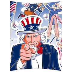 United States Of America Celebration Of Independence Day Uncle Sam Back Support Cushion by Sapixe