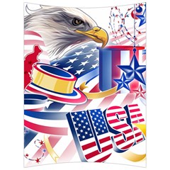 United States Of America Usa  Images Independence Day Back Support Cushion by Sapixe