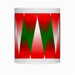 Christmas Geometric Background White Mugs Center