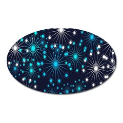 Wallpaper Background Abstract Oval Magnet by Sapixe