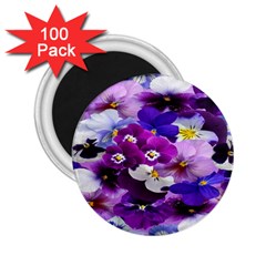 Graphic Background Pansy Easter 2 25  Magnets (100 Pack)  by Sapixe