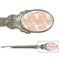 Cute Romantic Hearts Pattern Letter Openers by yoursparklingshop