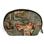 VINTAGE MAP Accessory Pouches (Large)  Front