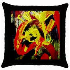 Fish And Bread1/1 Throw Pillow Case (black) by bestdesignintheworld