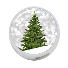 Christmas Xmas Tree Bokeh 4-port Usb Hub (one Side) by Simbadda