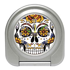 Sugar Skull Travel Alarm Clocks by StarvingArtisan