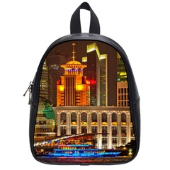 Shanghai Skyline Architecture School Bag (small) by Simbadda