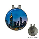 Frankfurt Germany Panorama City Hat Clips with Golf Markers Front