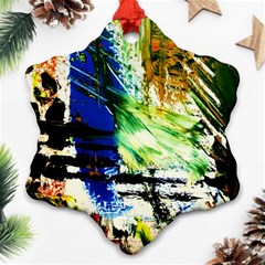 Alaska Industrial Landscape Snowflake Ornament (two Sides) by bestdesignintheworld