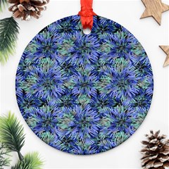 Modern Nature Print Pattern 7200 Ornament (round) by dflcprints