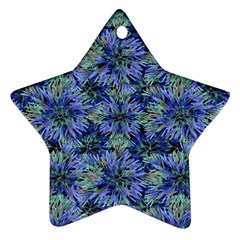 Modern Nature Print Pattern 7200 Star Ornament (two Sides) by dflcprints