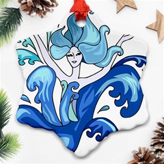 Abstract Colourful Comic Characters Snowflake Ornament (two Sides) by Simbadda