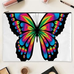 Abstract Animal Art Butterfly Cosmetic Bag (xxxl)  by Simbadda