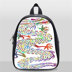 Dragon Asian Mythical Colorful School Bag (small) by Simbadda