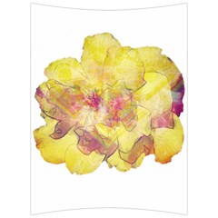 Yellow Rose Back Support Cushion by aumaraspiritart