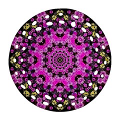 Namaste Decorative Flower Pattern Of Floral Ornament (round Filigree) by pepitasart