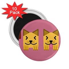 Pet Animal Feline Domestic Animals 2 25  Magnets (10 Pack)  by Simbadda