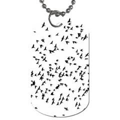 Flock Birds Animals Flying Dog Tag (two Sides) by Simbadda