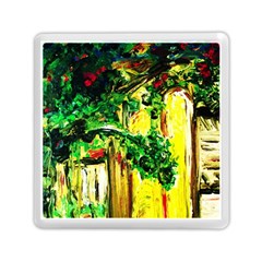 Old Tree And House With An Arch 2 Memory Card Reader (square)  by bestdesignintheworld