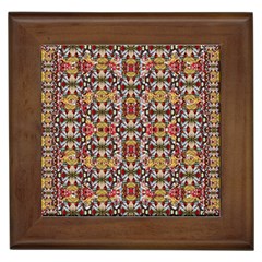 Rose Buds And Floral Decorative Framed Tiles by pepitasart