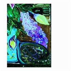 Lilac And Lillies 1 Small Garden Flag (two Sides) by bestdesignintheworld