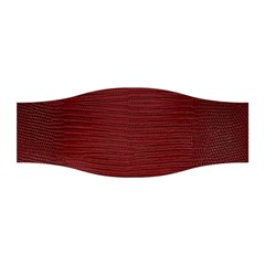 Red Lizard Leather Print Stretchable Headband by LoolyElzayat