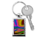 Colorful Waves Key Chains (Rectangle)  Front