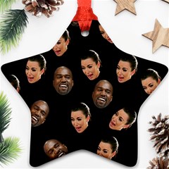 Crying Kim Kardashian Star Ornament (two Sides) by Valentinaart