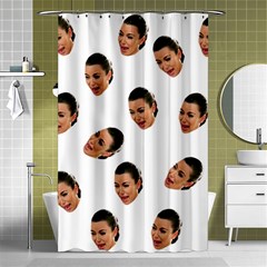 Crying Kim Kardashian Shower Curtain 48  X 72  (small)  by Valentinaart